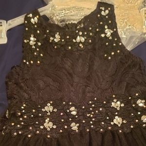 Black rhinestone full dress